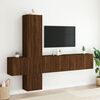 vidaXL TV Wall Unit Brown oak Engineered wood Medium TV Wall Unit