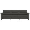 vidaXL 3-Seater Sofa Dark Gray 82.7" Microfiber Fabric