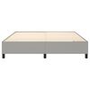 vidaXL Bed Frame Light Grey 100% Polyester fabric, plywood, engineered wood
