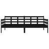 vidaXL Day Bed Black Solid pine wood 35.4 x 74.8 in
