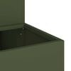 vidaXL Garden Planter Olive Green 39.37 x 23.62 x 17.72 in