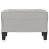 vidaXL Footstool Light gray Microfiber fabric Compact Durable