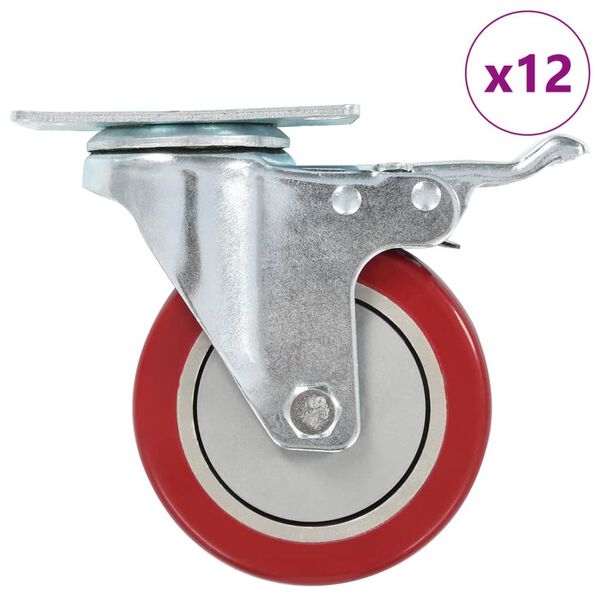 vidaXL 12 pcs Swivel Casters 3.94 "