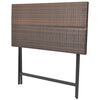 vidaXL Patio Furniture Brown PE rattan, powder-coated steel 7 Piece Set