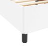vidaXL Bed Frame with Mattress White 55.12 x 74.80 in Fabric