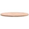 vidaXL Table Top Brown Solid Beech wood Diameter: 23.6 in Durable
