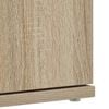 vidaXL Shoe Cabinet Sonoma Oak 80 x 39 x 178 cm Engineered Wood