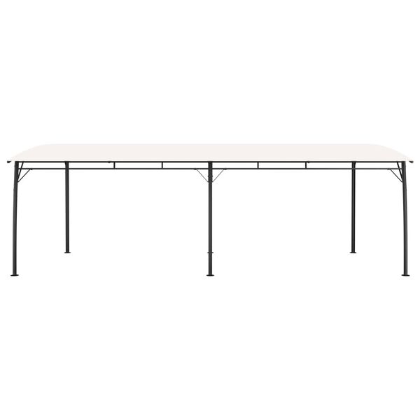 vidaXL Sunshade Awning Cream Powder-coated steel, 100% polyester