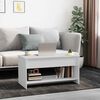 vidaXL Coffee Table White Engineered Wood Medium Coffee Table