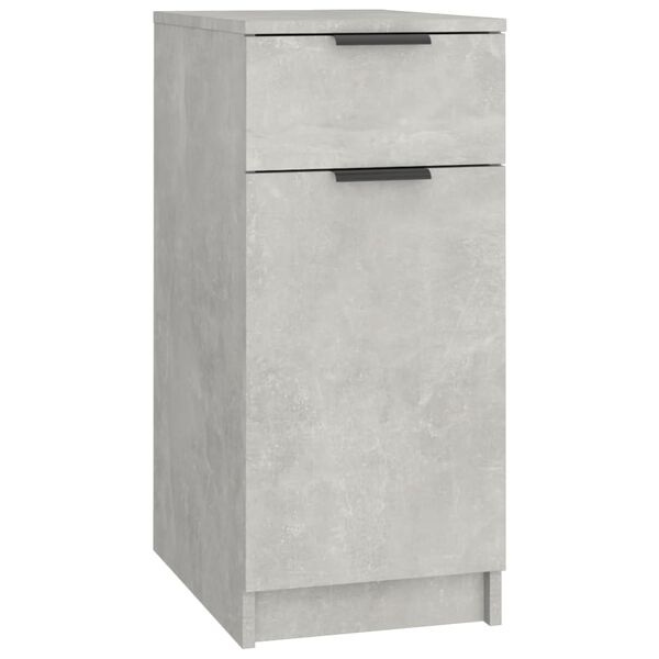 vidaXL Desk Cabinet Concrete grey Engineered wood Compact Desk Cabinet