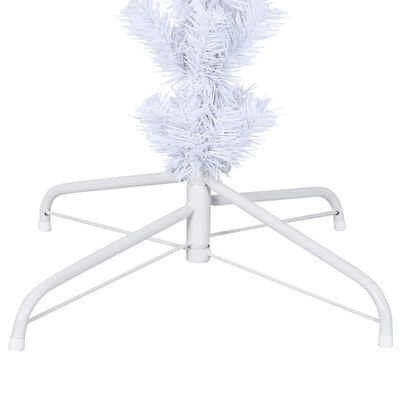 vidaXL Upside-down Artificial Christmas Tree with Stand White 7 ft