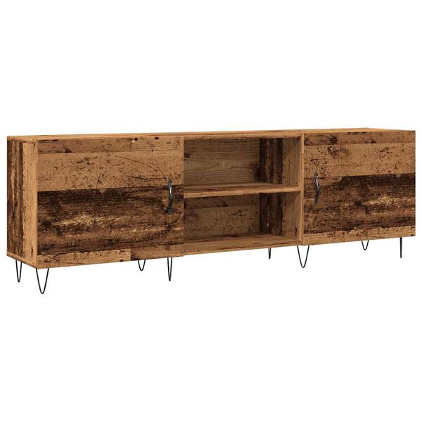 vidaXL TV Cabinet Old Wood Engineered wood, Iron Standard TV Cabinet