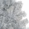 vidaXL Artificial Christmas Tree with Stand Silver 6 ft PET