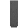 vidaXL Highboard Grey Solid Pine Wood Tall Highboard Rectangular