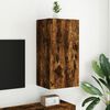 vidaXL TV Wall Cabinet Smoked Oak Engineered Wood Medium TV Wall Cabinet
