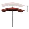 vidaXL Garden Parasol Terracotta Fabric (100% polyester), steel