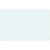 vidaXL Kitchen Backsplash White 31.5"x19.7" Tempered Glass