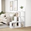 vidaXL Room Divider Bookcase White Engineered Wood Medium