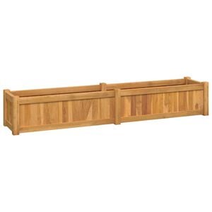 vidaXL Raised Bed Natural Teak Solid teak wood with water-based finish
