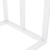 vidaXL Towel Rack White Iron Medium Towel Rack Rectangular Modern