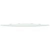 vidaXL Corner Shelf Set of 2 White Tempered safety glass 17.7x17.7 in