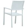 vidaXL 5 Piece Patio Dining Set White (47888+318746)