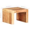 vidaXL Side Table Natural Wood Solid Acacia wood Small Durable