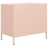 vidaXL Sideboard Pink Cold-rolled steel 26.8 in x 15.4 in x 23.0 in