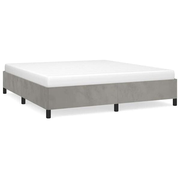 vidaXL Bed Frame Light Gray