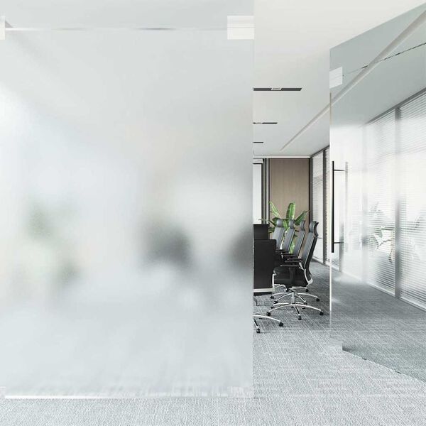 vidaXL Window Film Set of 3 Transparent Grey PVC 23.6 in wide