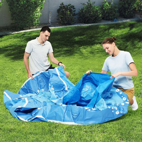 Bestway Pool Blue PVC 107.9 x 29.9 in Above Ground Pool Round