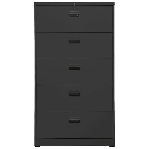 vidaXL Filing Cabinet Anthracite Steel Large Heavy Duty Filing Cabinet