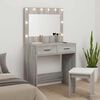 vidaXL Dressing Table Grey sonoma 78.5 x 41 x 135 cm Engineered wood