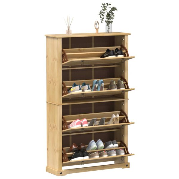 vidaXL Shoe Cabinet Honey