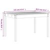 vidaXL Garden Dining Set Natural Wood Solid Douglas Fir wood Medium