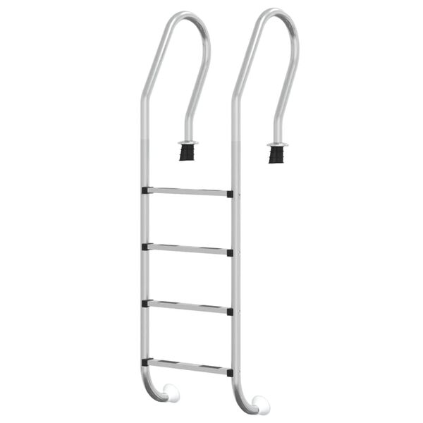 vidaXL Pool Ladder Silver 304 Stainless Steel Standard Pool Ladder