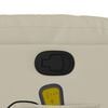 vidaXL Massage Recliner Chair Cream