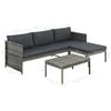 vidaXL Garden Sofa Grey, Dark Grey