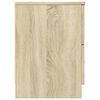 vidaXL Bedside Cabinet Set of 2 Sonoma Oak Engineered wood Medium