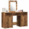 vidaXL Dressing Table Brown 19.69 x 16.14 x 53.15 in Engineered Wood