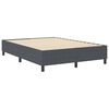 vidaXL Platform Bed Frame Dark Grey 62.99 x 78.74 in Fabric