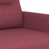 vidaXL 2-seater Sofa Wine Red Fabric (100% polyester), metal, textilene