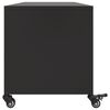 vidaXL TV Cabinet Black Cold-rolled steel Medium TV Cabinet