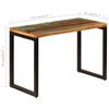 vidaXL Dining Table Multicolor Solid reclaimed wood and steel Standard