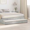 vidaXL Bed Drawers with Drawer Concrete Grey 55.12 x 14.37 x 6.50 in