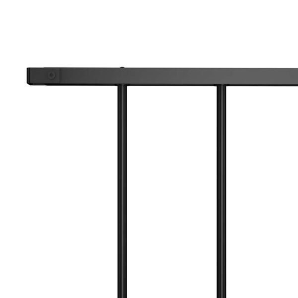 vidaXL Fence Panel Powder-coated Steel 5.6x3.8' Black