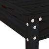 vidaXL Garden Bistro Set Black Solid pine wood Compact Durable