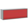 vidaXL Tool Cabinet Red and gray 100 x 25 x 35 cm Powder-coated steel