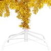 vidaXL Artificial Pre-lit Christmas Tree with Ball Set Gold 94.5" PET