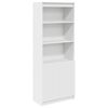 vidaXL Highboard White Engineered wood 27.6 in x 13.8 in x 70.9 in